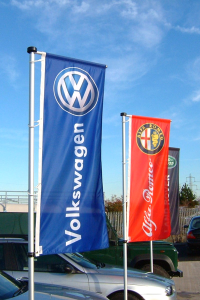 Custom automotive flags